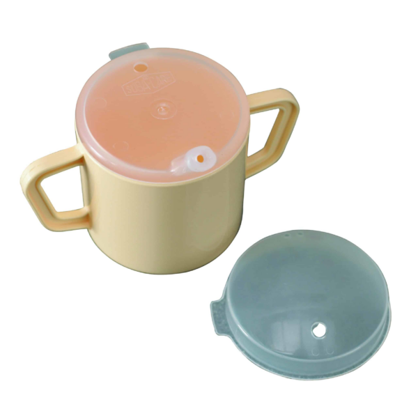 Two Handled Mug and Lids