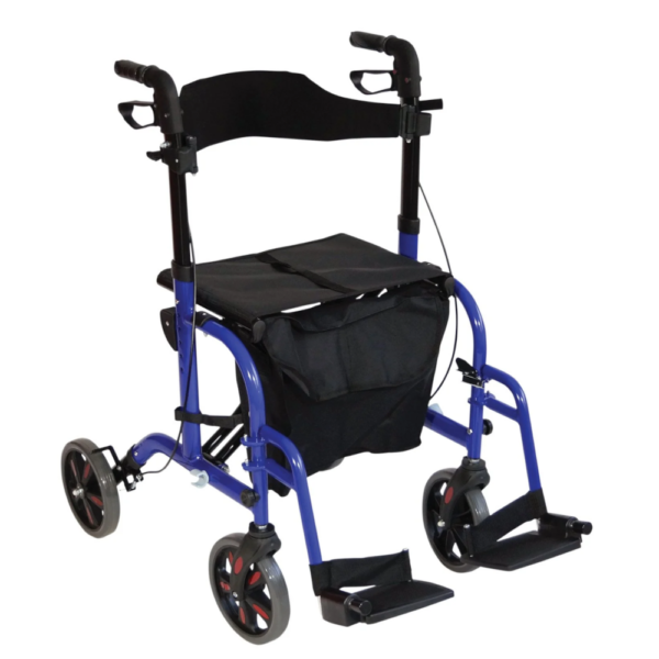 Duo Deluxe Rollator & Transit Chair