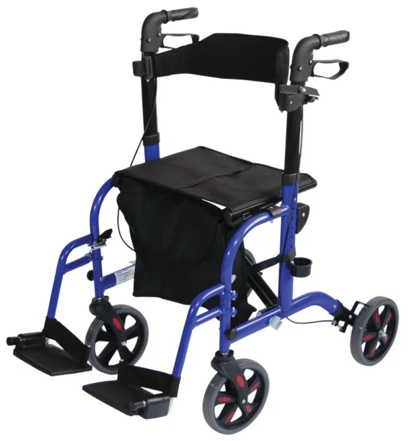 Duo Deluxe Rollator & Transit Chair - Image 2