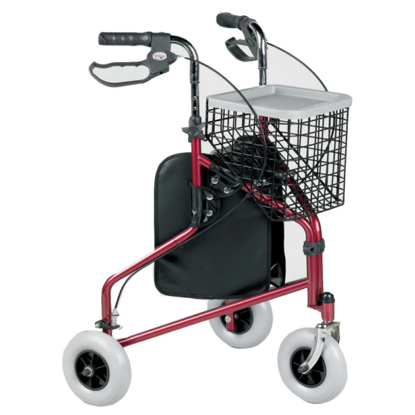 Tri Wheel Walker with bag and basket