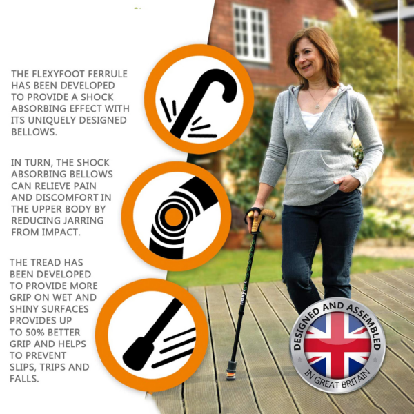 Flexyfoot Telescopic Walking Stick - Image 2