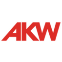 The AKW company logo, representing a manufacturer of accessible showering, kitchen, and mobility solutions.