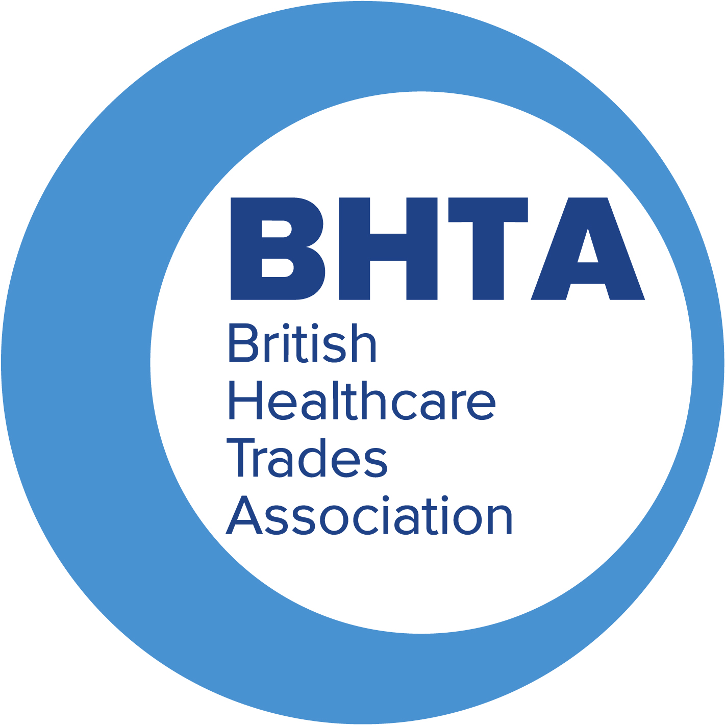 BHTA logo representing Bush HealthCare’s compliance with British Healthcare Trades Association standards in South Wales