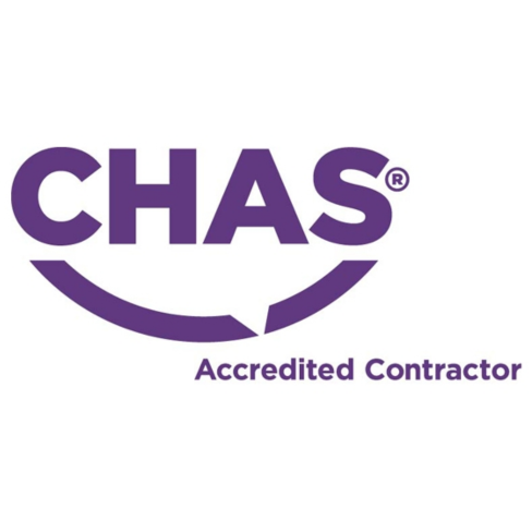 CHAS logo representing Bush HealthCare’s CHAS accredited contractor status in South Wales