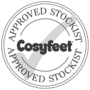The Cosyfeet company logo, representing a brand specializing in extra wide and comfortable footwear and hosiery.