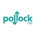 The Pollock Lifts company logo, representing a brand of stairlifts or home lifts.
