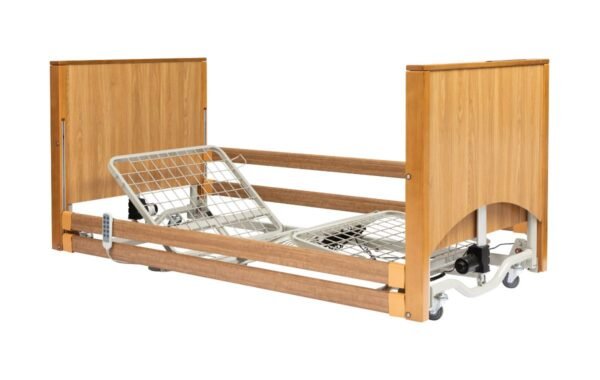 Alerta Lomond Floor 2 care bed with wooden side rails
