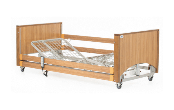 Alerta Lomond Low profiling care bed with wooden side rails