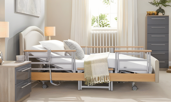 Opera Signature Comfort Plus bed with rails and headboard