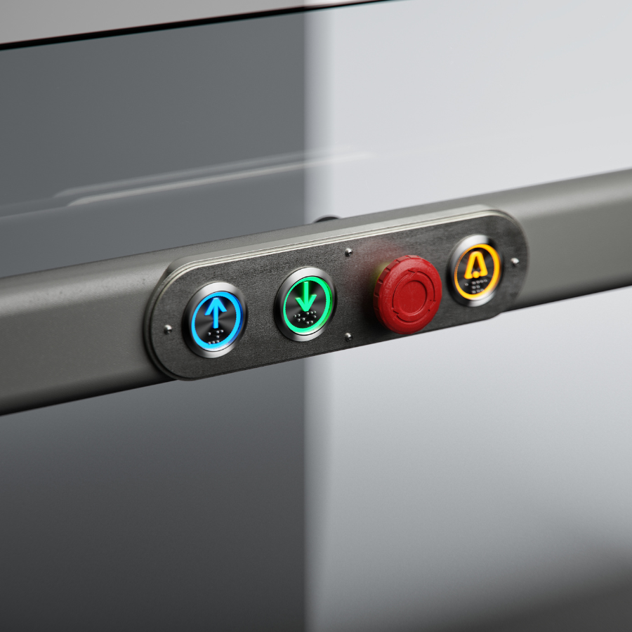 Indoor controls for the pollock outdoor lift.