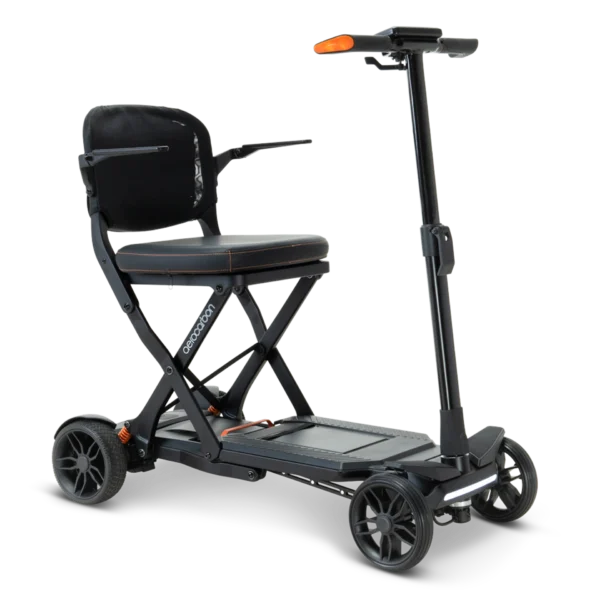 Aero Carbon folding scooter in black
