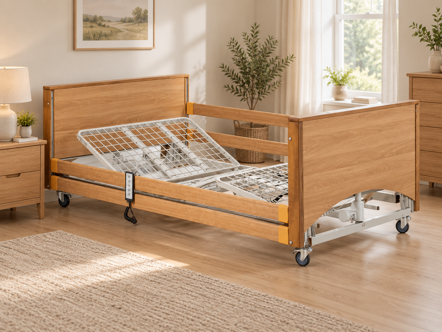 Alerta Lomond bariatric care bed with side rails